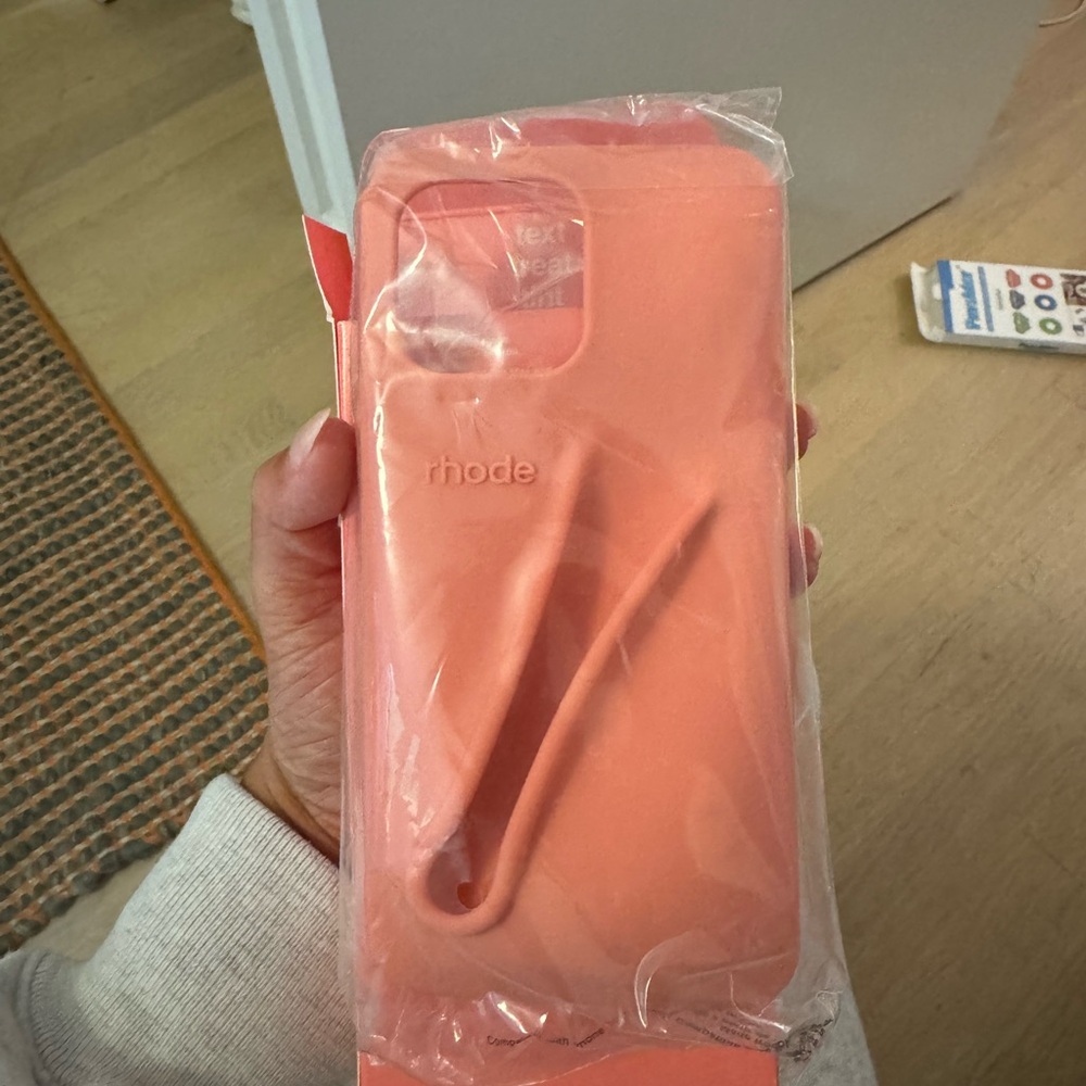 Pink RHODE iPhone 14 max phone case
